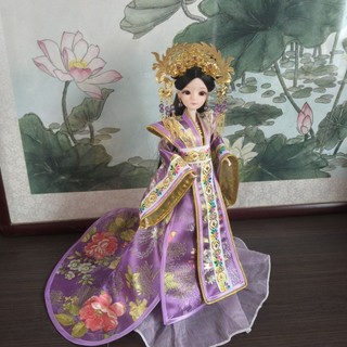 Búp bê hoàng hậu thổ cẩm cổ 30cm Guofeng Bar20251005
