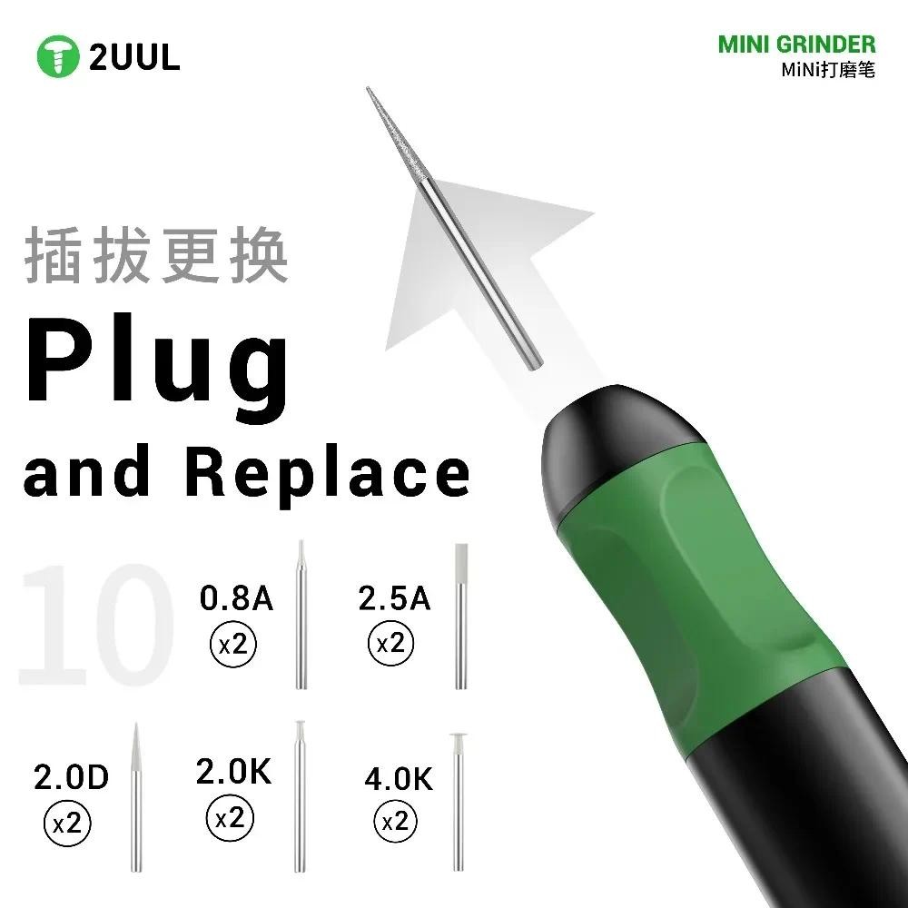 2UUL DA86 MINI GRINDER Khắc Bút Có Pin Không Dây Dụng Cụ Quay U8 Khoan Cho Điện Thoại Di Động Bảng Kính DIY Bộ Sửa Chữa