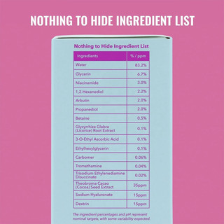 Good Molecules Niacinamide Brightening Toner，Arbutin for Skin Tone Balancing120 ml