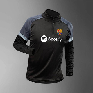 2425 New Barcelona Manchester City Real Madrid Training Wear Football Long Sleeve Quick-Drying Breathable Half Zipper Exercise Workout Clothes Men Yg6p