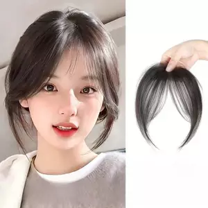AqToCna Phần Giữa Giả Nổ Viền Tổng Hợp Topper Tóc Kẹp-In Bang Mở Rộng Tự Nhiên Vô Hình Áo Khoác Tóc Nữ AqToCna
