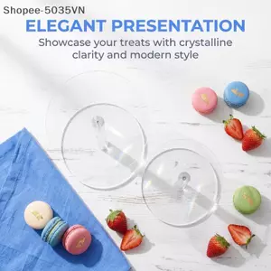 {AKIN} Giá đỡ bánh tròn Acrylic trưng bày món tráng miệng trong suốt Giá đỡ bánh ngọt ổn định cho bữa tiệc sinh nhật Trung tâm bàn tiệc cưới {a}