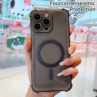 Vỏ Mềm Cho Realme C85 C61 C63 C55 C51 C53 C35 C33 C30 C30S C25Y C21Y C21 C11 2021 C25S C25 C15 C12 Có Túi Khí Thu Hút Từ Tính Matte Chống Sốc Bảo Vệ Vỏ Điện Thoại