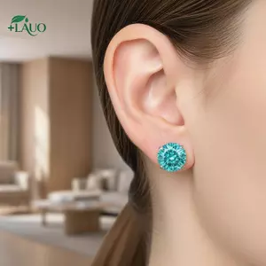 Springevenstar Nhiều Màu Mặt Pha Lê Bông Tai Thép Không Gỉ Vít Bafort Phù Hợp Với Xuyên Trang Sức Cho Lễ Hội Âm Nhạc Mặc Springevenstar
