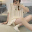 Bộ Đồ Ngủ Kiểu Mỏng Quần Short Ngắn Tay Phong Cách Công Chúa Mùa Hè Mẫu Mới 2024 Mùa Hè Cho Nữ Bộ Đồ Mặc Nhà Ngọt Ngào