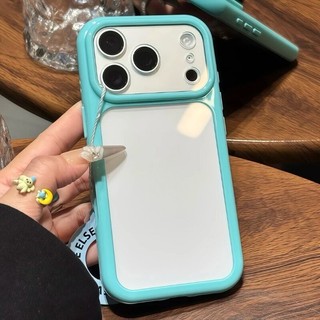 Kẹo Màu Khung Trong Suốt Acrylic Ốp Lưng Điện Thoại iPhone 17Promax 17Pro 13 14 15 16 Pro Max Chống Sốc Nam Nữ Vỏ Di Động