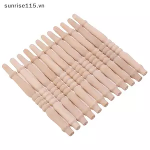 SRVN 12 Cái / lốc 1: 12 Nhà Búp Bê Gỗ Thu Nhỏ Lan Can Cầu Thang DIY Phụ Kiện Mô Hình.
