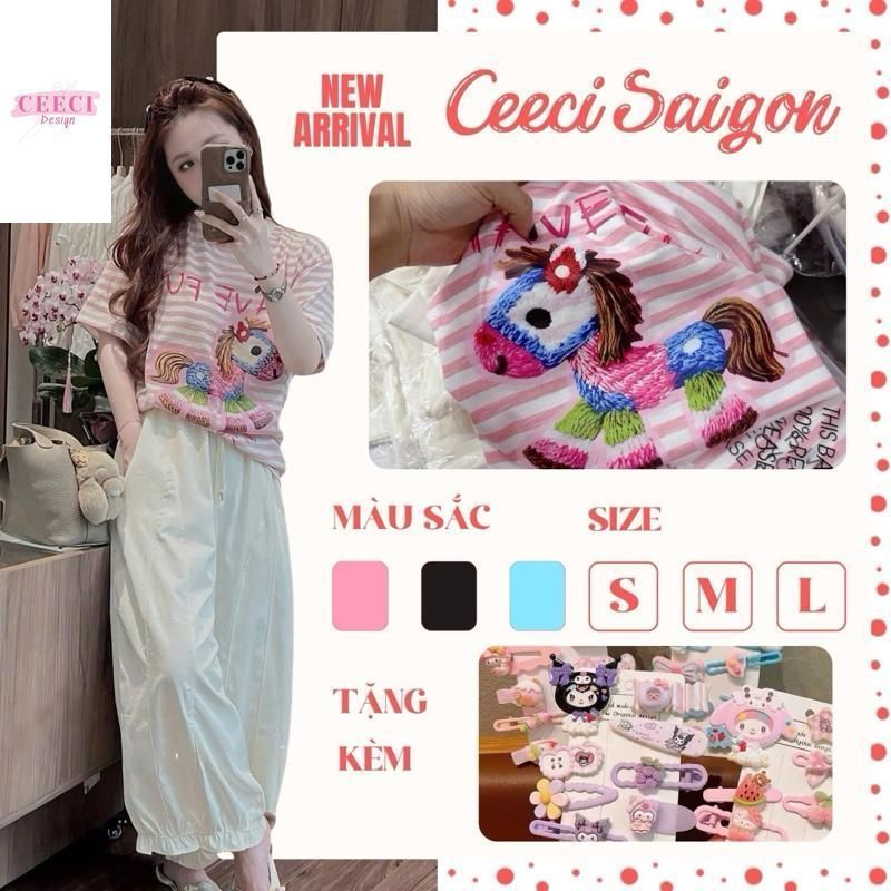 Bộ Đồ Nữ Áo Kẻ Sọc chất giấy Mix Quần Thiết Kế Bo Ống Quần Dài Có Size S M L Thanh Lịch Chất Xịn Phong Cách Hiện Đại