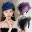 CANAMEK Thanh Lịch Nửa Nón Pháp Retro Tóc Vòng Bữa Tối Tiệc Băng Đô Quấn Tóc Cho Nữ Cô Gái Tính Khí Mũ Phụ Kiện Tóc CSF