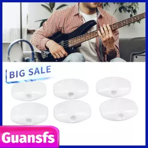 Guansfs Núm điều chỉnh đàn guitar acoustic Dễ dàng lắp đặt bằng điện Tay cầm thoải mái 6 chiếc di động để biểu diễn (Trắng)
