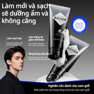 Sữa Rửa Mặt Nam 5% Niacinamide Kiềm Dầu Sạch Mụn Se Khít Lỗ Chân Lông Trắng Sáng Da Bọt Mịn Khô Ráo 12h Chính Hãng 100ml