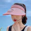 Quạt Sạc Mũ Chống Nắng Cho Nữ Vành Lớn Mở Top Chống Tia UV Làm Mát Di Động Mùa Hè Mũ Che Nắng