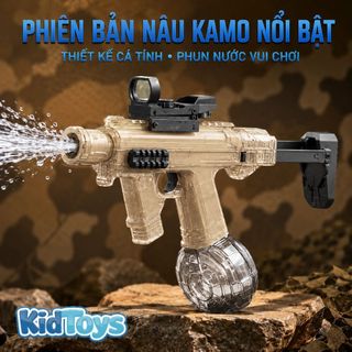 Đồ Chơi Phun Nước Điện MK3 Hot Có Đèn LED KidToys - Pin Sạc Tiện Lợi Cho Bé Chơi Hè Ngoài Trời