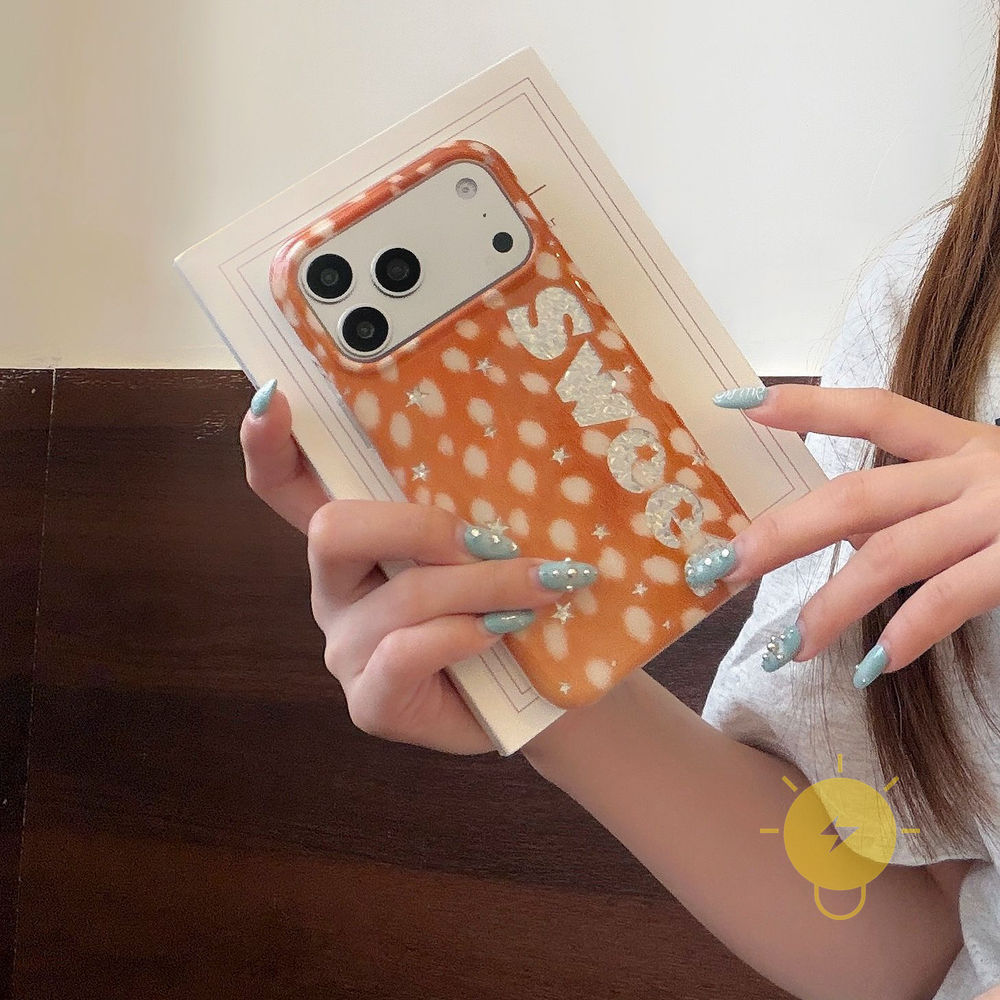 Phone Case For iPhone 17 Pro Max 16 15 TPU Deer Aesthetic Korean Cute