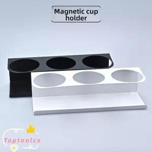TOPTOOLCX Hộp Đựng Bình Nước, Kim Loại Đen Trắng Cốc Cốc, 3 Khe Cắm Từ Tính Tiết Kiệm Không Gian Nhà Bếp Giá Để Đồ Văn Phòng Sử Dụng