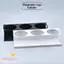 TOPTOOLCX Hộp Đựng Bình Nước, Kim Loại Đen Trắng Cốc Cốc, 3 Khe Cắm Từ Tính Tiết Kiệm Không Gian Nhà Bếp Giá Để Đồ Văn Phòng Sử Dụng