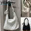 Túi đeo vai YICA, Túi Tote sức chứa lớn chống nhăn, Túi xách chống mài mòn in hoa nhỏ hợp thời trang đi chơi thông thường