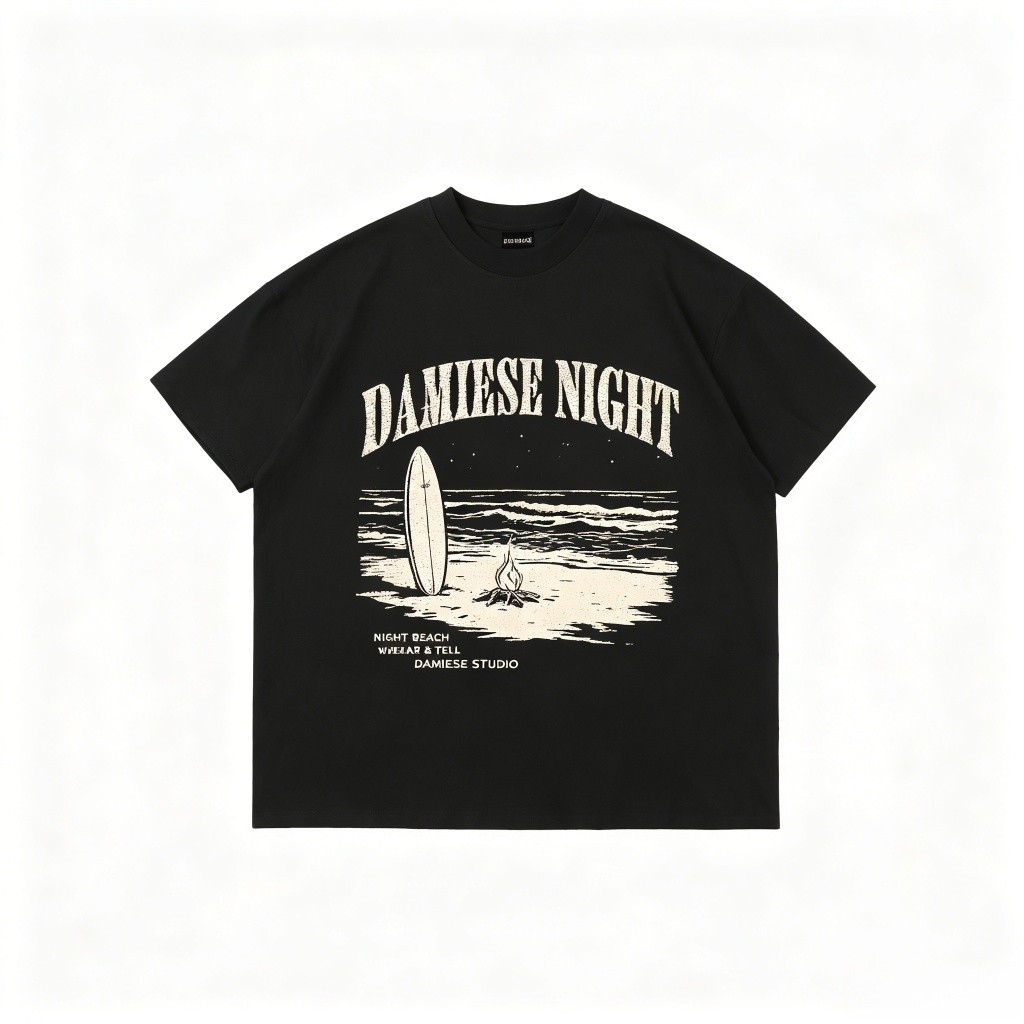 （Giao hàng 24h）Angela ÁO THUN Unisex BOXY LOCAL BRAND "ISLAND" COTTON 220GSM