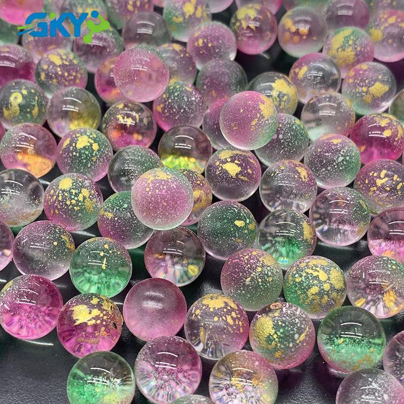 GKY 50 Chiếc 12 Mm Thủy Tinh Bóng Quyến Rũ Trong Suốt Pinball Máy Trang Trí Nhà Cho Bể Cá Bình Cá Đồ Chơi Bể Cá Cho Trẻ Em Trẻ Em GKY