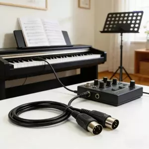 SUIT Din 5Pin Sang DIN 5 Pin Cáp 5Pin Din Nam Adapter Sang DIN 5 Pin Nam Bộ Chuyển Đổi Âm Thanh
