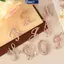 MAKY Nữ Sang Trọng Chữ Thổ Cẩm Chân Trong Hoa Hồng Màu Vàng Kim Cương Giả Pha Lê Tiếng Anh Bảng Chữ Cái Chân Dễ Thương Trang Sức Phụ Kiện Quà Tặng VN