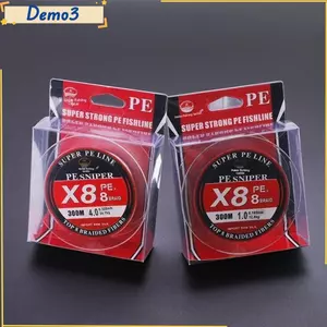 Dây Câu Cá, 8 Dây PE Bện Màu Đỏ Trung Quốc Dệt, Hiệu Suất Cao Chiều Dài 300M X8 Cấu Trúc 8 Dây Max Power Jig Câu Cá