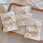 LUImo Thời Trang Màu Be Hàn Quốc Tóc Barrettes Với BB Kẹp Và Ngọc Trai Ren Cho Nữ Thời Trang SBS