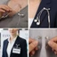 Giá đỡ kính mắt nam châm - Phụ kiện di động đa chức năng - Giá đỡ trâm cài kim loại - Kẹp dây tai nghe - Kẹp thẻ tên huy hiệu ID / Giao hàng miễn phí