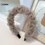 KUZHEN Lưới Sợi Xếp Ly Mũ Nữ Organza Màu Nguyên Chất Xếp Ly Rửa Mặt Mũ Đa Năng Phụ Kiện Tóc HOT