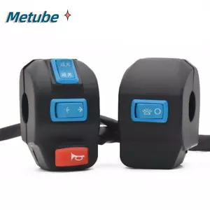 Công tắc ghế tay cầm METUBE, Công tắc ba bánh điện 5 kiểu màu đen, có cần phanh Phụ kiện xe máy ba bánh