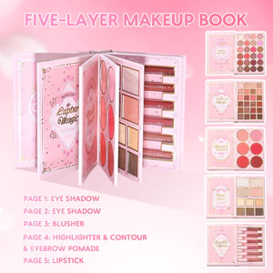 Bảng Trang Điểm Đa Năng 4 Trong 1 Phấn Mắt Má Hồng Highlight Phấn Tạo Khối Chất Phấn Mịn Lì Bền Màu
