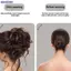 Bluelover Tổng Hợp Tóc Bun Chignon Lộn Xộn Xoăn Kẹp Tóc Co Giãn Scrunchy Giả Tóc Miếng Cho Nữ Kẹp Tóc Mới