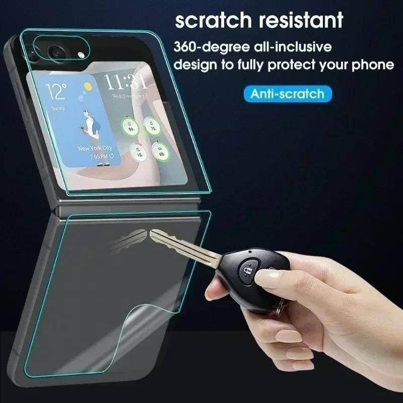 Phim Mềm Hydrogel 3 Trong 1 Ultra HD Cho Oppo Find N3 Flip Có Thể Gập Lại Điện Thoại Hydrogel Bảo Vệ Màn Hình Cho Oppo Find N2 Flip Back Phim Mềm