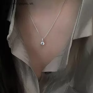 VFZ Sáng Bóng Giọt Nước Hình Nelace Cho Nữ Zircon Giọt Nước Mặt Dây Chuyền Xương Đòn Dây Xích Nelace Quà Tặng Ngày Lễ Tình Nhân Trang Sức Tiệc Cưới OTE