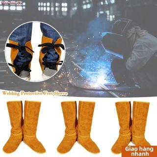 [Chất lượng cao] Giày hàn da bò THEHOMECO, Vỏ giày chống bỏng cách nhiệt chống cháy, Bảo vệ chân hàn an toàn bền bỉ