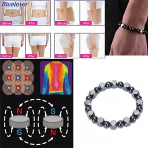 Bluelover Từ Hematite Hạt Co Giãn Chăm Sóc Sức Khỏe Vòng Tay Nam Lắc Tay Trang Sức Mới
