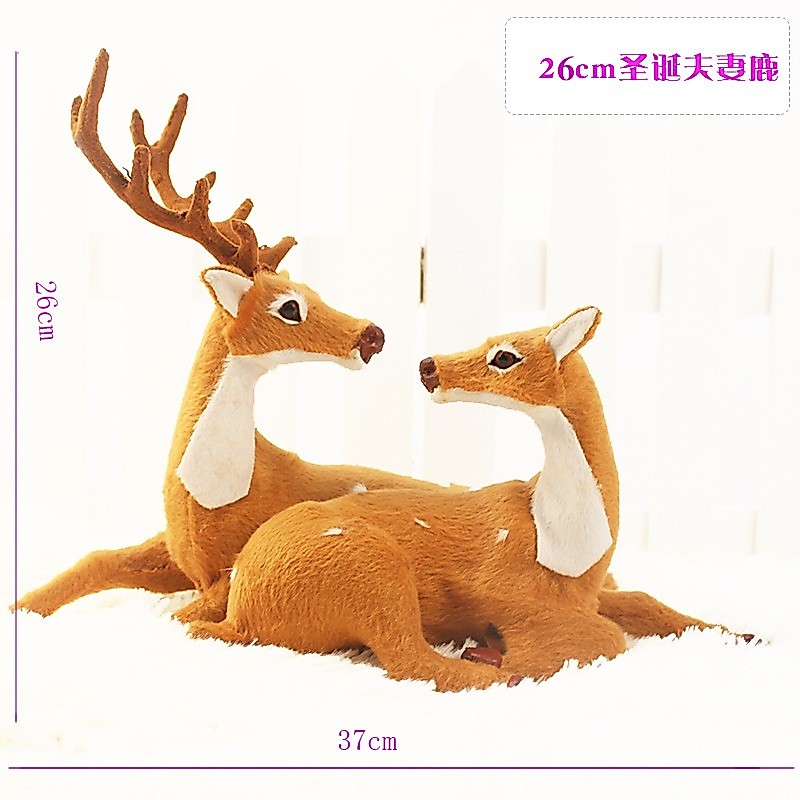 Cặp Tuần Lộc (Nai đôi) trang trí Giáng Sinh