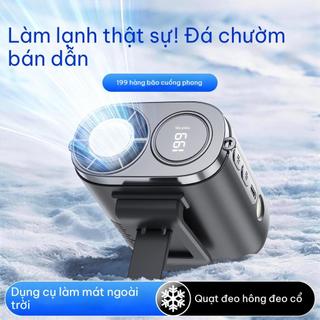 quat deo lung Q1 Pro Quạt đa năng: Đeo lưng, đeo cổ, đeo chéo, để bàn! 199 chế độ gió, mát lạnh bán dẫn