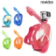 Ống thở toàn mặt dành cho trẻ em NEWIDEA, Lặn silicon mềm chống sương mù, Lặn biển toàn cảnh chống rò rỉ nhìn rộng