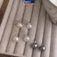 MAKY Pháp 12mm Lớn Champagne Giả Ngọc Trai Tai Móc Bông Tai Nữ Cá Tính Cưới Trang Sức Bán Buôn VN