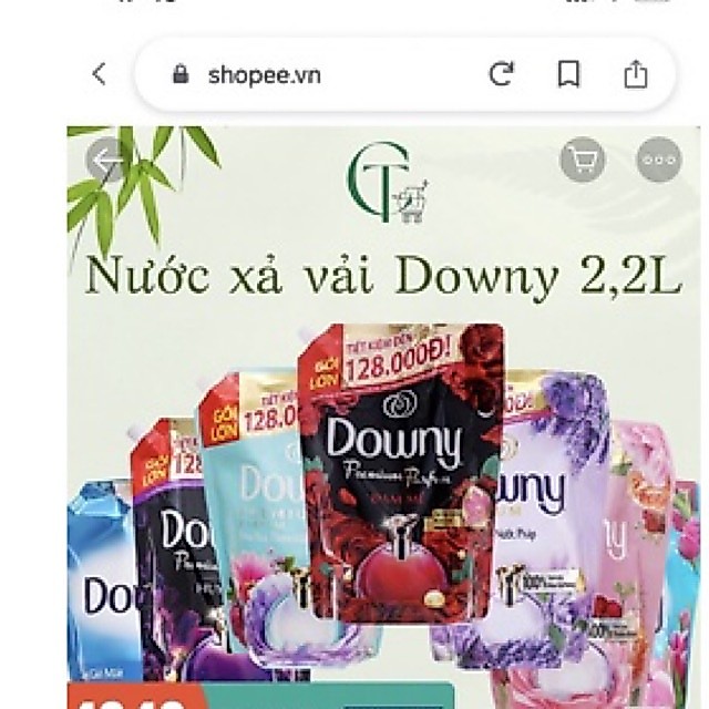 Nước xả DOWNY tinh dầu thiên nhiên túi 1.4l/ 2.2l