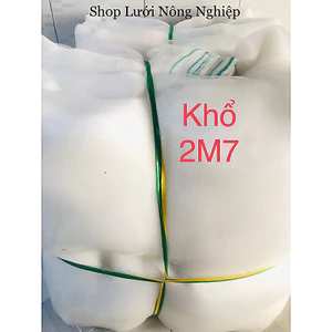 Lưới chắn côn trùng Khổ 2M7 Trắng. Chống côn trùng, Lưới trồng rau, Nhà lưới, Lưới nuôi cá, Chống muỗi