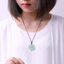 Mặt dây chuyền hoa hồng thời trang tinh tế Mặt dây chuyền ngọc bích phong cách cặp đôi