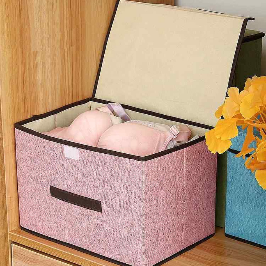 Hộp Vải Đựng Đồ Đa Năng Có Nắp ENODA HOME, Thùng Đựng Quần Áo Gấp Gọn Bằng Vải Cứng Cáp HV005 | BigBuy360 - bigbuy360.vn