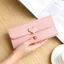ví da nữ hình trái tim ví da PU nhiều ngăn dáng dài thời trang Chip & mom