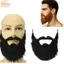 NKSFX Trang Phục Râu, Sợi Tổng Hợp Co Giãn Râu Giả, Tóc Mềm Trang Điểm Đen / Nâu / Trắng Halloween Râu