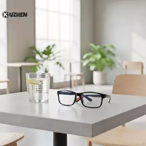 KUZHEN Kính Di Động Nam Nữ Gấp Kính Đọc Sách Có Vỏ Chống Ánh Sáng Xanh Kính Mắt Lão Thị Retro Unisex Nhà Thơ Kính HOT