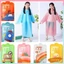 Set 7 Chiếc Áo Mưa Giấy Siêu Dai Gấp Gọn Có Thể Tái Sử Dụng, Áo Mưa 1 Lần Cho Trẻ Em Xinh Xắn
