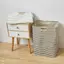 XUAN Giỏ Giặt Chống Thấm Nước Vải Lanh Cotton Bẩn Quần Áo Giỏ Giặt Sắp Xếp Có Thể Gập Lại Đồ lặt vặt Túi Bảo Quản Foldabling Hamper VN