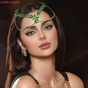 COCODECOVED Cô Dâu Dây Xích Đầu Trước, Tính Khí Kim Cương Giả Cưới Băng Đô, Phụ Kiện Tóc Tinh Tế Sang Trọng Sáng Tạo Mũ Đội Đầu Nữ Tiệc Khiêu Vũ